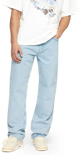 Burocs Basic Straight Fit Jeans - Blue - Jeans Herren - 5-Pocket-Style - Mit YKK-Reißverschluss - 100% Baumwolle, Farbe:Blue, Hosengröße:W33 L32