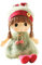BYNYXI Kuschelpuppe Mädchen, 45cm Stoffpuppe Weiche Plüschtier Gefüllte Puppe Plüsch Stofftier Kleine Mädchen Puppen Kuschelpuppe Plüschtier Plüsch Spielzeug für Kinder Mädchen ab 1 Jahre Babypuppe