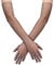SAVITA Women Long Gloves Stretchy Elbow Length 27.6inch Transparent Long Tulle Gloves Black Mesh Gloves Costume Halloween Cosplay Opera Wedding Bridal Shower Prom