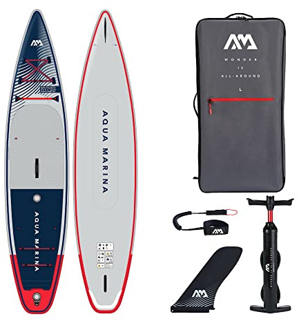 Aqua Marina Inflatable Stand Up Paddle Board, Hyper Touring 11ft6in, Navy Blue / Grey