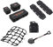 Ezweiji RC Crawler Zubehör, 1/10 Truck Dachträger Rc Zubehör Set 8 in 1 Tankaufbewahrungsbox, Gepäcknetz, Schaufel für Traxxas Slash Axial SCX10 TRX4 (Schwarz 1/10)