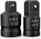 2PCS Impact Socket Adapter and Reducer Set,1/2to 3/8 & 3/8to 1/2 Impact Adapter Set Breaker Bar Wrench Conversion Kit Mechanic tools