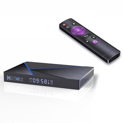 CHROX Android 12.0 TV Box,H96 Max V56［4GB+64GB］RK3566 Quad Core CPU Smart TV Box Android Media Player Support USB 3.0/ 3D/ 4K/8K H.265/2.4G Wifi Set Top TV Box,2GB+16GB