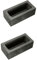 COHEALI 2 Stk Schmelzformen Aluminium Barren Tiegelschale Aus Graphit Graphitblock Zinnbarren Gussbarren Bleibarren Silikon-epoxid Gießform Schmelzen Graphitbarren Öltank Metall 3d