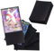 Moocuca 600 Stück Karten Hüllen, Kartenhüllen 66 x 91mm, Card Sleeves für Magic, MTG, Hochtransparente Soft Sleeves, Auf der Rückseite mattschwarz