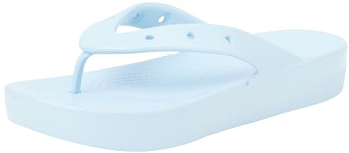 Crocs Femme Classic Platform Flip W Tongs, Blue Calcite, 37/38 EU