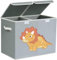 DIMJ Aufbewahrungsbox Kinder Spielzeugkiste - Aufbewahrungsbox Stoff Faltbox, Boxen Aufbewahrung Aufbewahrungsbox Kinderzimmer für Kinderzimmer, Bücher, Kleidung, Spielzeug, 47x28.5x40 CM(Hellgrau)