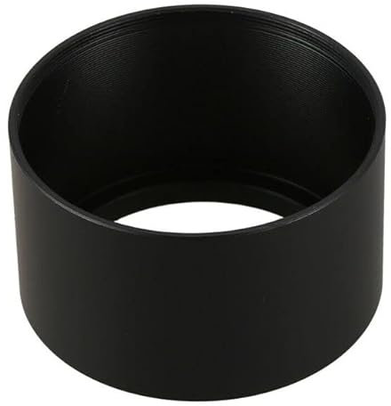 77MM PARALUCE METALLO NERO BLACK per TELEOBIETTIVO metal lens hood telephoto alluminio teleobiettivi tele obiettivo lente ottica parasole diametro filtro 77 MM compatibile tappo filtro