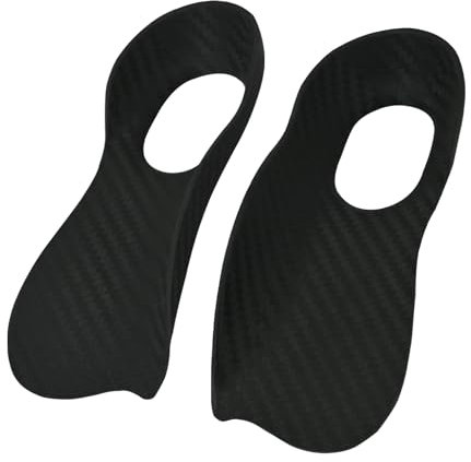 Szdxuw 2 Paar 3/4 Orthopädische Einlegesohlen für Herren - Arch Support Schuheinlagen, Für Plattfüße, Plantarfasziitis, Fersensporn - für Schuhe, Sneaker, Arbeitsschuhe, Stiefel, Schwarz