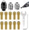 Multi Chuck Set for Rotary Tools,15 PCS Collet Chuck 4486 Ch-uck Set,Collet Nut Kit,0.8-3.2mm Keyless Drill Rotary Tool Accessories Compatible with 3000 4000 7700 8200(M7)