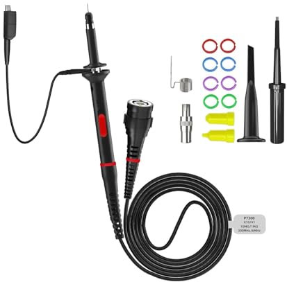 P7300 Oszilloskop-Tastkopf 300 MHz mit BNC-Schutzkappe, verstellbarer Oszilloskop-Tastkopf X1/X10 DC-300 MHz