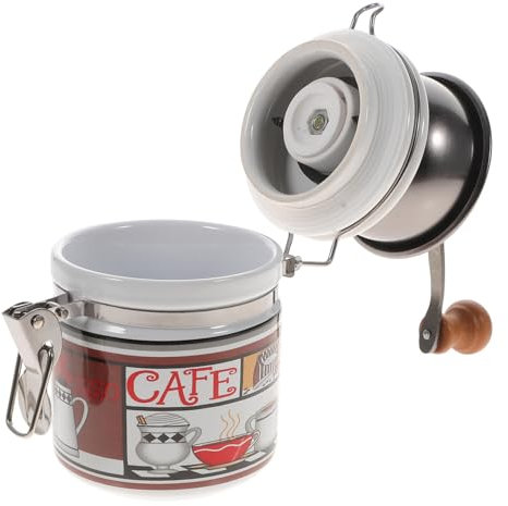CIYODO Colorato Contenitore Di Ceramica Stampato Manuale Macinacaffè Macinacaffè Macchina A Mano Conica Macinacaffè Macinapepe Macinapepe Attrezzo Della Cucina ()