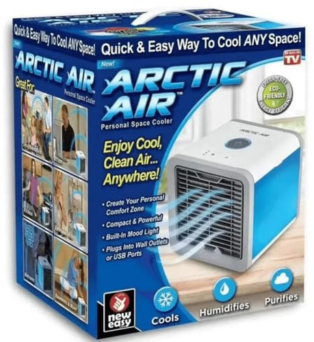 Aire Acondicionado Artic Air Ventilador Ultra Enfriador - Frescura Portátil y Eficiente