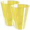 PECZEKO Orchideentopf Übertopf, 2er-Pack, transparent, Blumentopf, Blumenkübel für Orchidee, Pflanzentopf aus Kunststoff, Moderne, schlanke, Runde Form - 2er-Set - (Honig ø 12 cm)