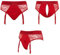 Strap-On-Me Rebel Strap-On Geschirr, Rot, XL
