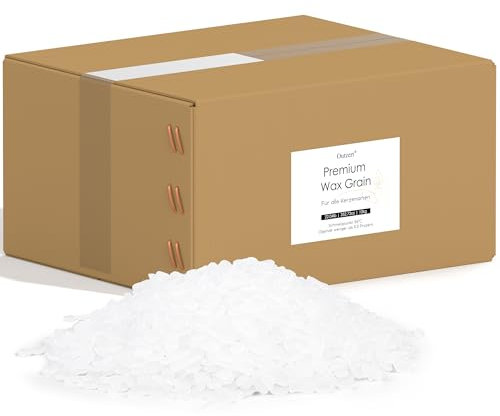 Outzert Paraffingranulat für alle Arten von Kerzen - Kerzenwachs, Paraffinwachs, Kerzenwachs zum Gießen (10 kg) zum Schmelzen und Herstellen von Kerzen, durchscheinend, ungiftig und geruchlos