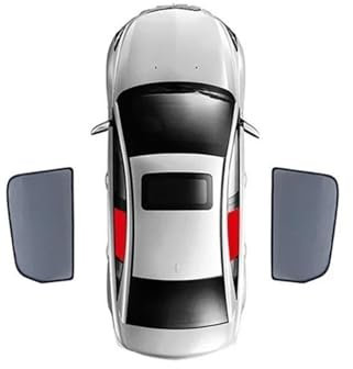 DZSJUNCHENSM Parasol Coche para Mercedes para Benz Clase E W211 2003-2009 Coche Magnético Parasol Parabrisas Delantero Cortina Trasera Ventana Lateral Sombrilla De Coche(2PCS Rear)