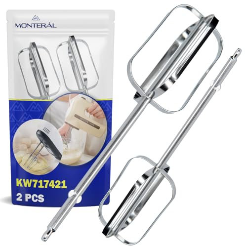 MONTERAL 2 Pezzi Fruste Ricambi Sbattitore a Immersion con Codice Originale KW717421 per Kenwood Chefette Lite HMP30 Frullatore - Garanzia di 10 Anni