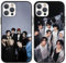 nurkorki 2 Stück Schwarz Handyhülle für iPhone 12/12 Pro Hülle 6,1,Kpop Stray Kids Skzoo Muster Design Aesthetic Schutzhülle für Mädchen Frauen Skz Fans Cover,Silikon TPU Stoßfest Case,Cartoon