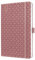 SIGEL J6129 Wochenkalender 2026 A5 dunkelrot, Hardcover, Gummiband, Stiftschlaufe, Einstecktasche, 174 Seiten, vegan, Buchkalender, Terminplaner Kalenderbuch Jolie