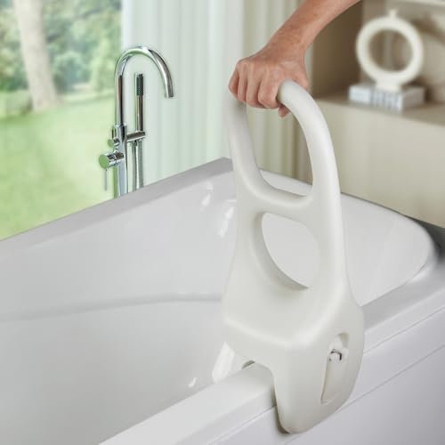Badewannen Einstiegshilfe für Senioren, badewannen einstiegshilfe, Rutschfeste Halterung aus PE-Blasformmaterial mit Befestigung ohne Bohren, für mehr Sicherheit für Senioren, Schwangere, Kinder