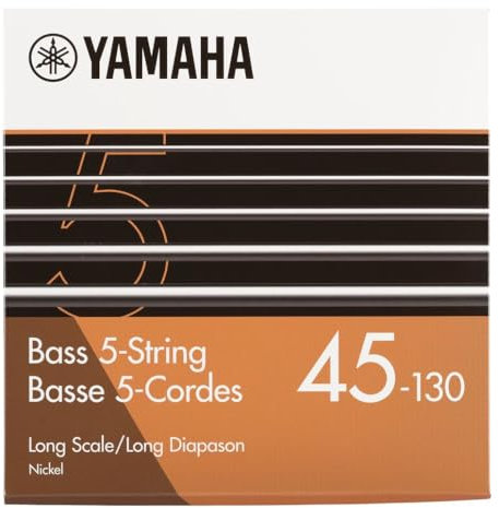 YAMAHA SB45-5 Cordes pour Basse – 5-String Long (045-130), Nickel