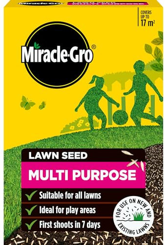Miracle-Gro Multi Purpose Lawn Seed, Child & Pet Friendly, Coverage 17m2, 500g Box