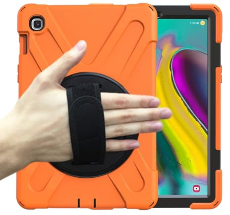 Funda para Tablet PC Compatible con Samsung Galaxy Tab S5e 10.5 2019 T720 T725 T727, funda resistente a prueba de golpes y caídas con correa for el hombro, funda protectora de silicona for niños. Prot
