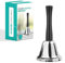 Hand Bell Elderly Butler Handle Call Bell Handheld Warehouse School Reception Wedding Events Hotel Dinner Counter Attention Loud Butler Service Christmas Santa Bells Xmas Accessory(1Pc)
