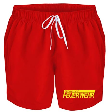 Badehose Herren Freiwillige Feuerwehr Badeshorts Bedruckt Männer Schwimmhose Beach Shorts Swim Shorts Men