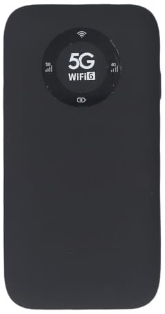 5G Mobile Hotspot, 2,4 GHz & 5,8 GHz Hochgeschwindigkeits -WiFi 6 Hotspot -Gerät für Reisen, Unterstützt Bis zu 16 Geräte, 7100 MAH Wiederaufladbare Tragbare Router mit SIM (Black)
