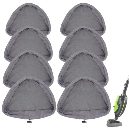 Sgizoku 8 panni universali per scopa a vapore compatibili con pulitori a vapore H2O, per panni in microfibra H20 HD/X5, di ricambio, per Vax/Viledas/Russell, lavabili e riutilizzabili