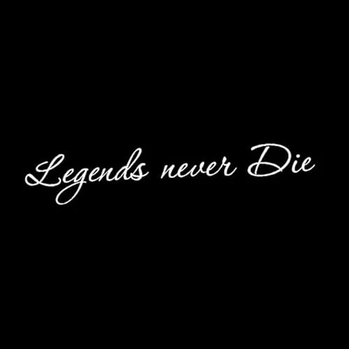 JIFENLI Autoaufkleber 18,9 Cm X 4 Cm Legenden Never Die Balck Splitter Dekoration Grafisch