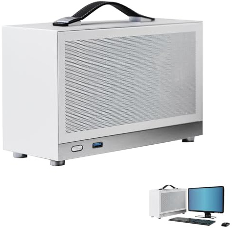 Mini Itx Case - Ultra-Compact Desktop Chassis, Lightweight Steel and Aluminum Frame, High Heat Dissipation, Supports Itx Motherboard and Slot Graphics Card | for PC