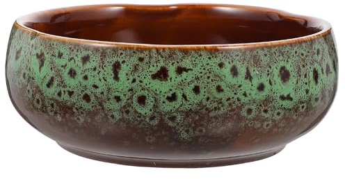 Kisangel Ceramic Hydroponic Flower Pot Daffodil Bowl Water Storage Basin Not Easily Deformed Suitable for Garden and Balcony