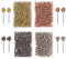 AIEX 1000 Stück Karte Nagel Pinnadeln Stecknadeln Map Push Pins für Weltkarte, Cork Board, Stoffmarkierung, 1/8 Zoll Metallischer Runder Kopf mit Edelstahlspitze