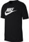 Nike M NSW Tee Icon Futura, T-Shirt Uomo, Nero (Black/White), XS