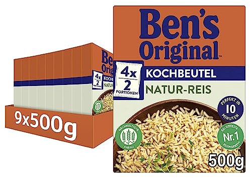 BEN'S ORIGINAL™ Natur-Reis im Kochbeutel 9x500g