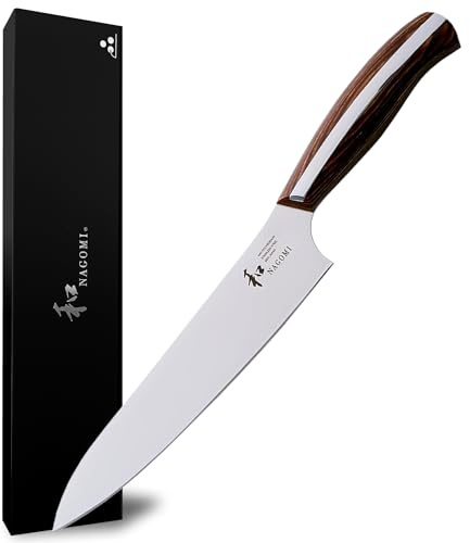 [NAGOMI] 155mm (6 inch) Gebrauchsmesser - Made in Seki, Japan - Klinge aus 440A und Komfortabler Pakkawood-Griff - Japanisches Scharfes Küchenmesser