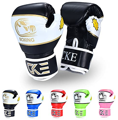 CKE Kinder Boxhandschuhe für Kinder Jungen Mädchen Jungen Jungen Jugendliche Toddlers Alter 5-12 Jahre Trainingshandschuhe für Boxsack Kickboxing Muay Thai