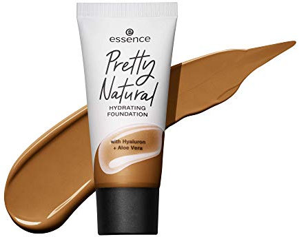 essence Pretty Natural HYDRATING FOUNDATION, Nr. 210, Nude, feuchtigkeitsspendend, strahlend frisch, matt, vegan, ölfrei, ohne Alkohol, ohne Parabene, 1er Pack (30ml)