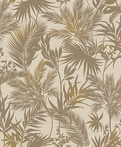 Rasch Tapeten Vliestapete (Botanical) Beige 10,05 m x 0,53 m Kalahari 704136