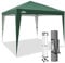 Eagle Peak 3x3m Pavillon Klappbar Wasserdicht Pop Up Pavillon Faltbar UV Schutz 50+ Faltpavillon für Camping Garten Party Hochzeit Picknick und Festival, inkl. Tasche, Grün
