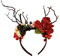 Geweih Horn Stirnband Weihnachten Rentier Haarband mit Beere Baum Äste Weihnachten Haarreifen für Urlaub Kopfbedeckung