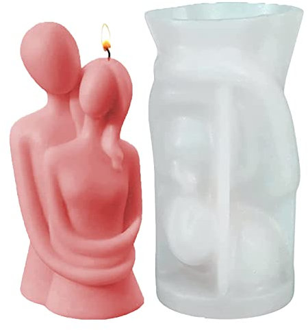 Hoshisea Kerzen Formen Gießen, Liebhaber Umarmen Kerzenformen, Kerzenformen, Körper Kerzen silikonformen, Für DIY-Handgießen, Tischdekoration, Heimdekoration, Kuchendekoration