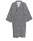 G-LIKE Japanischer Kimono Nachthemd Bademantel – Traditioneller Haori Yukata Stil 100% Baumwolle Frühling Sommer Hauskleid Saunamantel Leicht Dünn Nachtwäsche für Damen Herren (Schwarz-Herren, L)