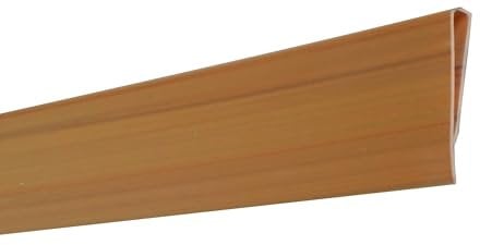 Großes EXCOLO PVC Abdeckprofil Abschlussleiste Profile für Sichtschutzzaun Sichtschutzmatte (Beige)