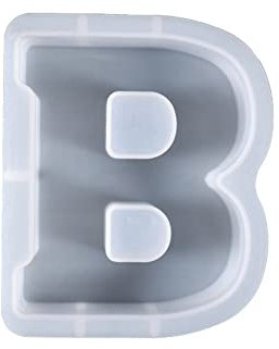 BYNYXI 3D Buchstaben Silikonform groß, DIY Silikon Alphabet Epoxidharz Forme Buchstaben Harz Gießform Epoxidharz Kuchenform Schmuckform für DIY Basteln Deko Schlüsselanhänger Schmuckherstellung