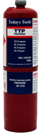 Propane 400g Bottle Disposable Gas Cylinder for Blow Torch Jet Burner Torch Tools Plumbing Canisters for Plumbers Soldering Torch (4)