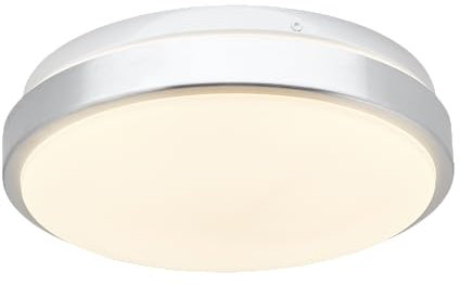 KHG LED-Deckenleuchte in weiß aus Metall/Kunststoff, 1-flammig, Farbtemperatur CCT (Warmweiß) 3.000 K, 760 lm Lichtleistung, 15 Watt, für Wohn-, Schlaf-, Arbeits-, Kinder- und Esszimmer